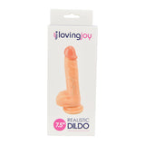 Loving Joy Realistic Dildo with Balls and Suction Cup 7.5 Inch