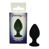 Loving Joy Ribbed Tip Small Silicone Butt Plug