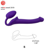 Strap-on-Me Semi-Realistic Bendable Strap-On Purple Small