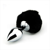 Furry Fantasy Black Bunny Tail Butt Plug