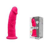 SilexD 9 inch Realistic Silicone Dual Density Dildo with Suction Cup Pink