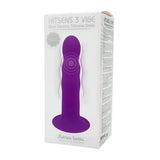 Adrien Lastic Dual Density Cushioned Core Vibrating Suction Cup Ribbed Silicone Dildo 7 Inch